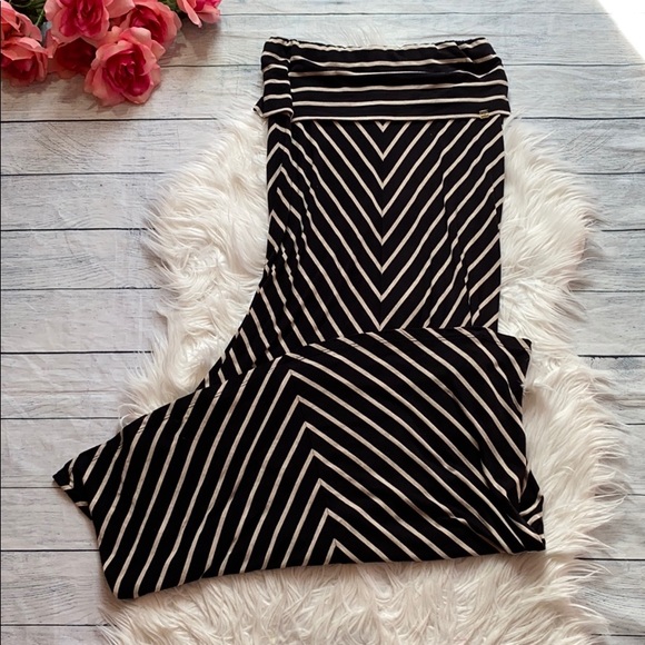 Calvin Klein Dresses & Skirts - SOLD! Calvin Klein Striped Fold Over Maxi Skirt